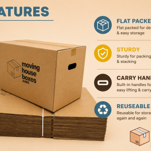 Moving Boxes 50x30x30cm 25 Pack - Image 4